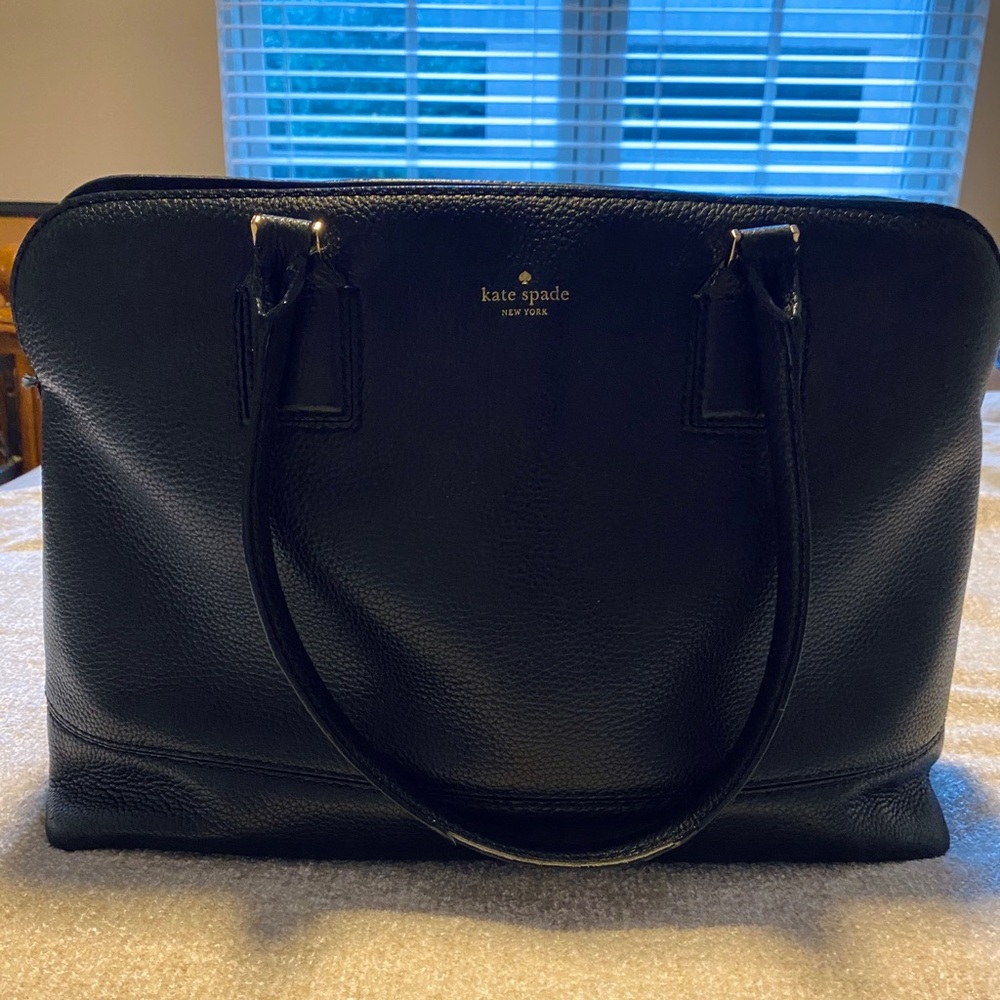 KATE SPADE leather tote removable laptop sleeve